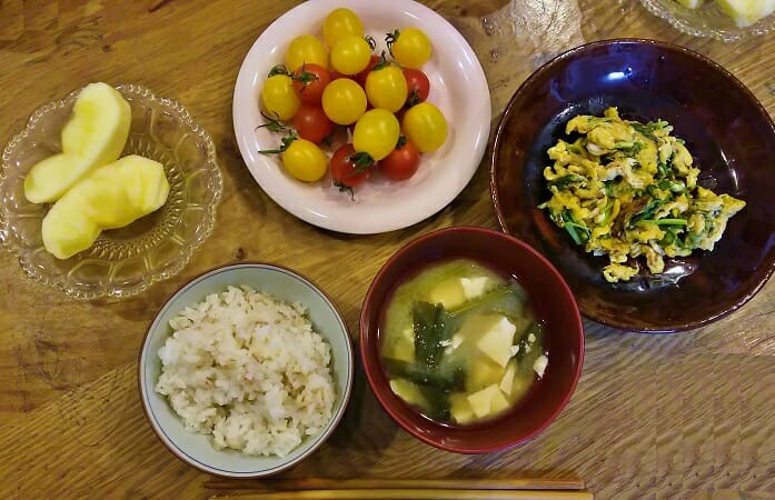 さつまいもとリンゴのケーキ 今日のご飯と簡単レシピ 子育て支援ブログ 漫画 らくらく子育て研究所